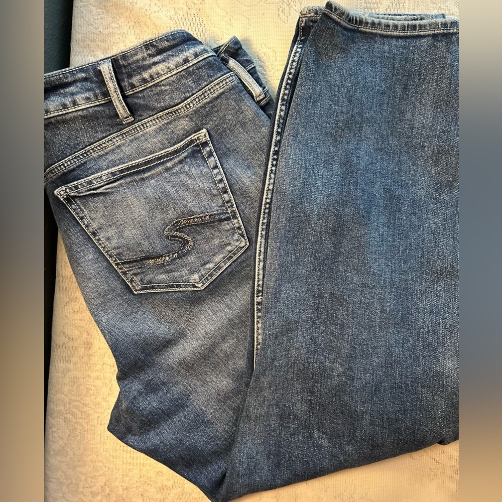 Silver Jeans Blue Straight Leg Denim
